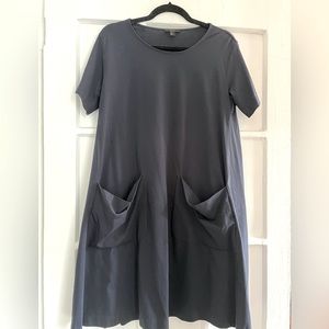 COS cotton spandex dress with front pockets